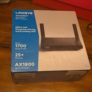 Linksys Max-Stream Dual-Band WiFi 6 Router - Black